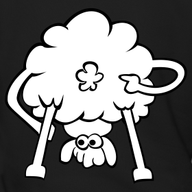 Mouton montre ses fesses homme design